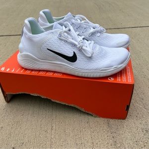 Nike Free RN 2018 'White Black' Women's Running Shoe 942837-100 Size 10.5